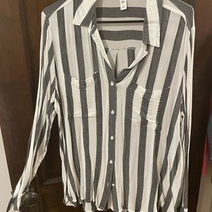 Striped Women’s Button Down